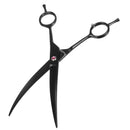 7" Professional Stainless Steel Pet Dog Grooming Scissors Curved Haircut Shears