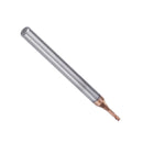 Drillpro 2 Flutes Ball Nose Long Neck End Mill D1.5 R0.2mm HRC60 Deep Groove Milling Cutter