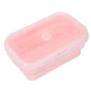 4 Pcs Set Folding Containers Silicone Food Storage Microwave Fridge Lunch Box
