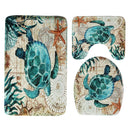 Bathroom Toilet Camping Mat Set Non Slip Carpet Rug PVC Seat Cover Cushion Home Decorations