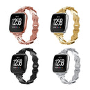 KALOAD 175x15mm Stainless Steel Smart Watch Band Strap Replacement For Fitbit Versa Watch