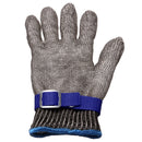 Safety Cut Proof Stab Resistant Stainless Steel Metal Mesh Butcher Glove Blue