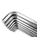 BOY 6205 9Pcs 1 Set Hex Key Wrench 1.5/2/2.5/3/4/5/6/8/10mm Hand Tool Ball Point End Silver Tone