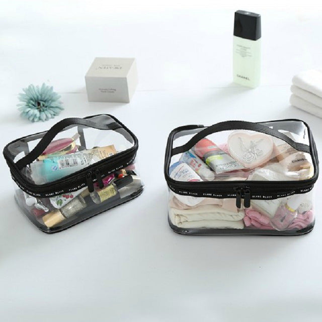 Storage Bag Wash Pvc Bag Men And Women Transparent Cosmetic Bag Waterproof Portable Finishing Package