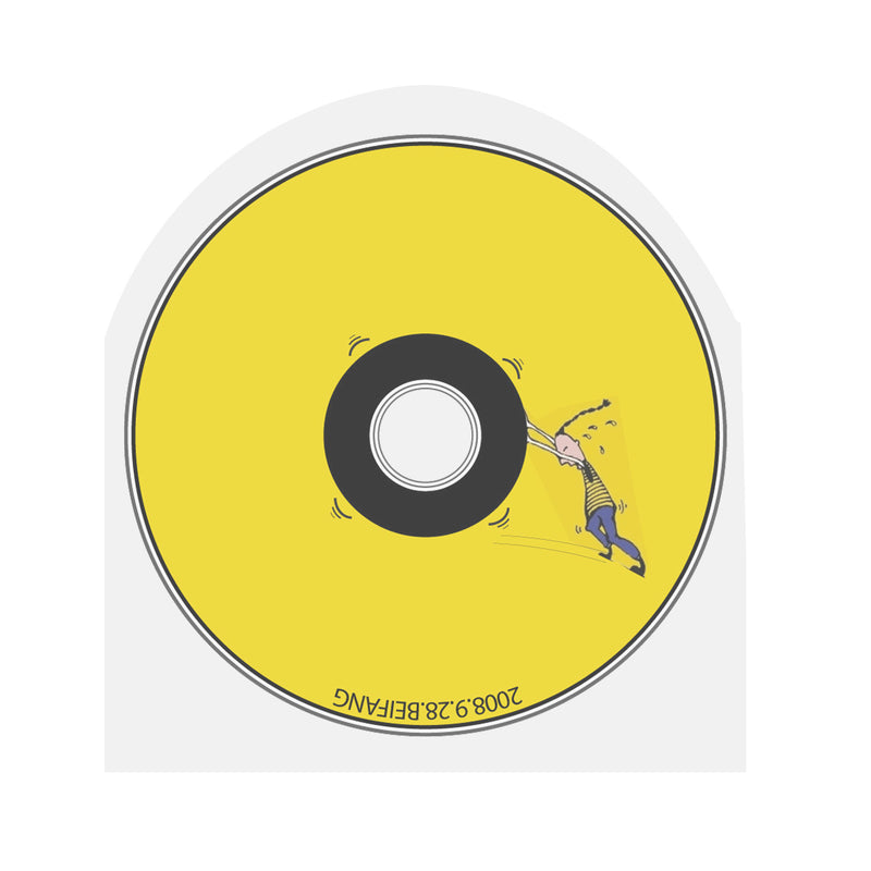 50Pcs Arcs + 50 Pcs Squares Cover Clear Sleeves Record Outer Storage PE Case CD Storage Bag