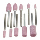 10Pcs Polishing Grinding Wheel Conical/Cylindrical Mixed Small Grinding Head