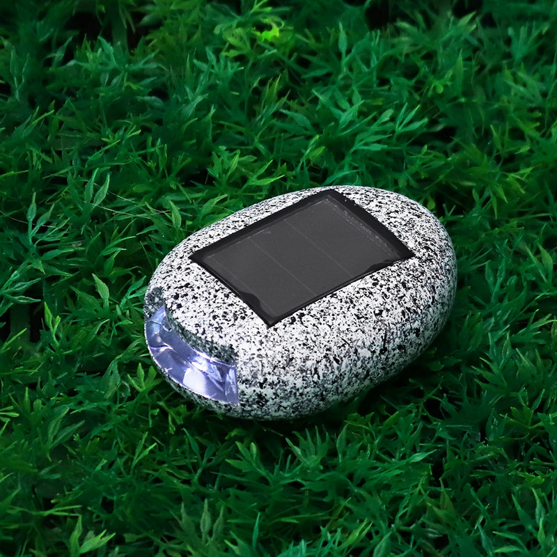 Solar Powered Buried Stone Under Ground Lamp Waterproof Home Garden  Light