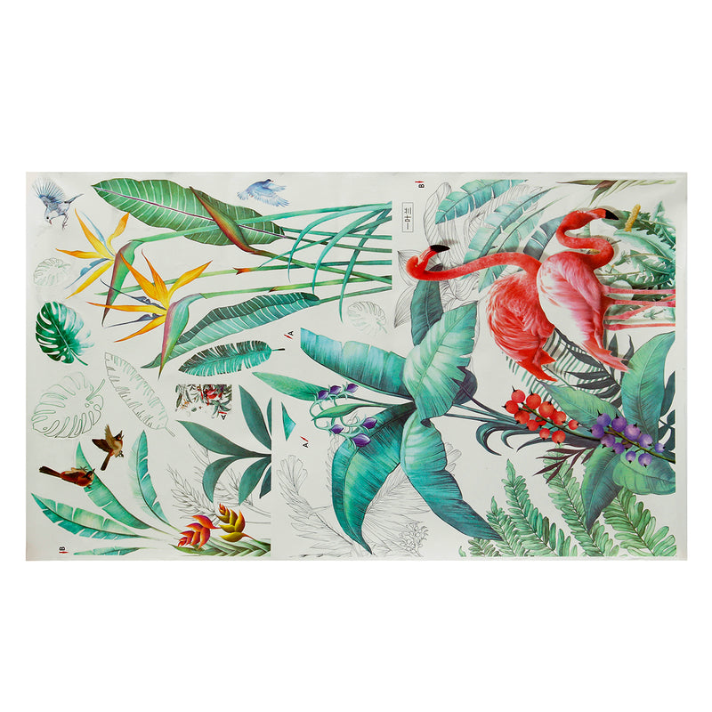 Tropical Plant Leaves Wall Sticker Modern Art Decal Wall Mural Home Decorations