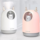 300ml Bear LED Ultrasonic USB Air Humidifier Anti-dry Burning Aroma Essential Oil Diffuser