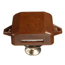 Push Button Drawer Cupboard Door Latch Lock Caravan Motorhome Cabinet Brown Knob