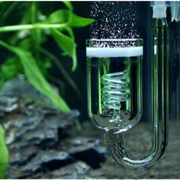Aquarium CO2 Diffuser for 60~300L Plants Tank Atomizer Solenoid Regulator Moss CO2 Atomizer