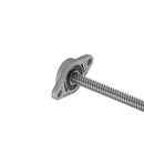 Machifit 200/300/400mm T8 Lead Screw with Shaft Coupling and KFL Pillow Block Flange Ball Bearing Mounting Support Set