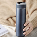IPRee 500ml LCD Temperature Display Water Bottle Stainless Steel Vacuum Thermos Insulated Cup