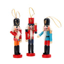 6pcs 12cm Wooden Nutcracker Doll Soldier Christmas Ornaments Xmas Gifts Decorations