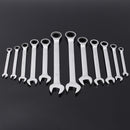 72 Teeth Chrome Vanadium Steel Fixed Head Ratchet Spanner Wrench Open End Ring Tool