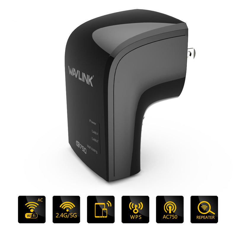 Wavlink 750Mbps Dual Band 3 in One Wifi Repeater Router Built-in Antenna UK/EU/US Plug
