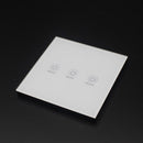 KTNNKG 3 Channel 433MHz 86 Wall Touch Remote Control Switch Wireless RF Transmitter Tempered Glass Panel