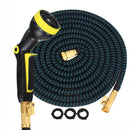 25FT/50FT Full Copper High Pressure Car Washing Telescopic Water Pipe Spray Nozzle Set Household 3 Times Expandable Hose