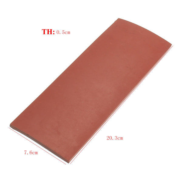 203x76x5mm Red Silicone Rubber Sheet Chemical Heat Resistance Plate