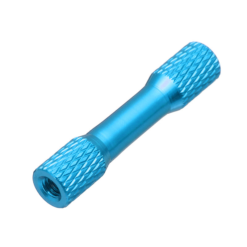 Suleve M3AR18 10Pcs M3 20mm Knurled Standoff Aluminum Alloy Multicolor