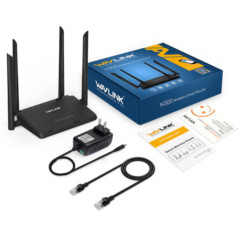 Wavlink WS-WN529R2P 4x5dBi Antennas 300Mbps Intelligent Wireless Router EU/US/UK