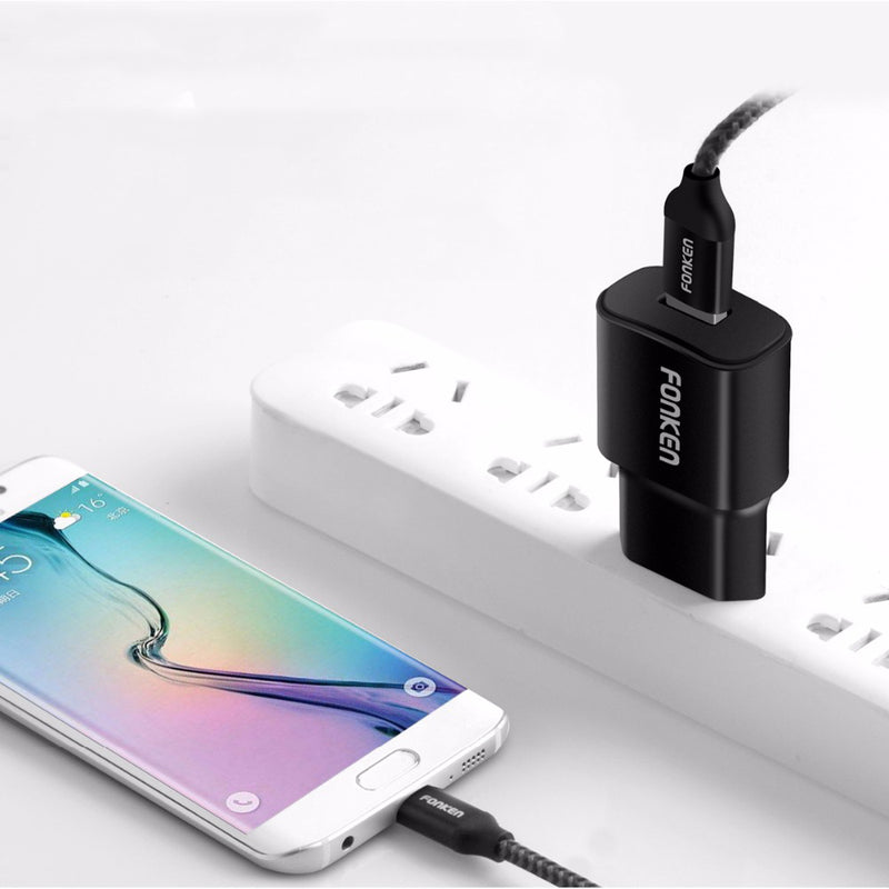 FONKEN 2.4A Fast Charging Universal Wall Smart USB Charger Adapter For iPhone X XS Oneplus 7 Pocophone HUAWEI P20 Mate20 XIAOMI MI9 S10 S10+