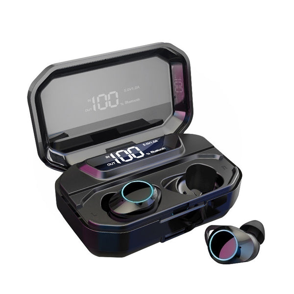 G02 TWS Wireless Dual bluetooth 5.0 In-ear Headphone Smart Touch LED Display Waterproof Earphone for Mobile Phones