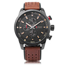 CURREN 8250 Luxury Leather Watch Band Fashion Casual Men Quartz Wrist Watch