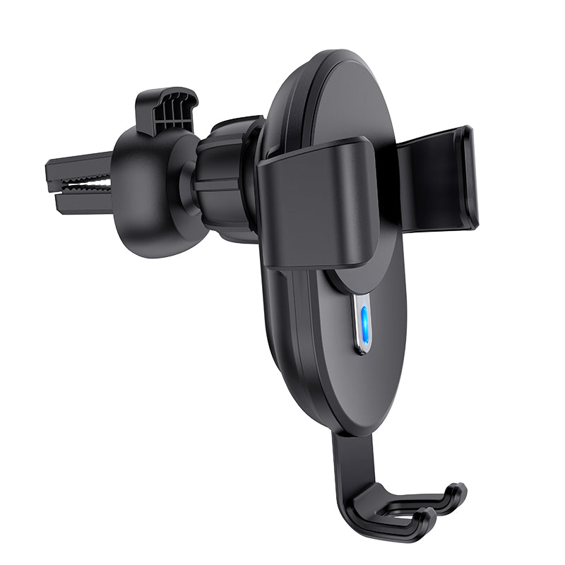 HOCO CW25 10W Qi Wireless Charger Fast Charging Gravity Linkage Auto Lock Air Vent Car Phone Holder Car Mount for 4.0-6.5 Inch Qi-enabled Smart Phone for iPhone 11 for Samsung Galaxy Note 10