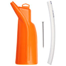 Motorcycle Waste Oil Guide Tube Funnel Orange For Harley Sports 883 1200