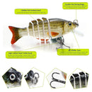 ZANLURE 4Piece /Box 2"/0.1oz Multi Jointed Fishing Lure Hard Baits Lifelike 6 Segments Swimbait Crankbaits