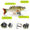 ZANLURE 4Piece /Box 2"/0.1oz Multi Jointed Fishing Lure Hard Baits Lifelike 6 Segments Swimbait Crankbaits