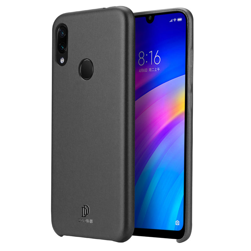 DUX DUCIS Smooth Touch Shockproof PU Leather&Silicone Soft Protective Case For Xiaomi Redmi 7 / Redmi Y3