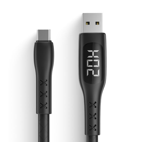 WSKEN 3A Type C LED Display Smart Timing Fast Charging Data Cable For Huawei P30 Pro Mate 30 Xiaomi Mi9 9Pro Samsung S10+ Note10