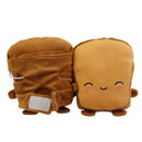 Toast USB Heating Motorcycle Gloves Hand Warmers Cute Half Wearable Fingerless