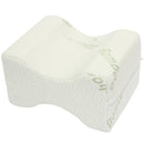 Soft Memory Foam Leg Knee Pillow White Bamboo Fiber Cover Back Aches Night Bed Pillow