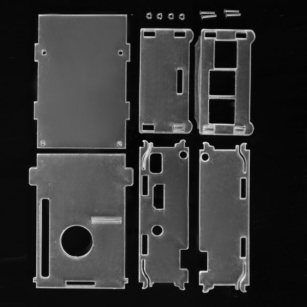 DIY Clear Acrylic Case Box Shell With Screw For 3.5 Inch TFT Screen And Raspberry Pi