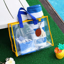 Women Transparent PVC Handbag Shoulder Bag Totes Shopping Bag Clear Beach Bags