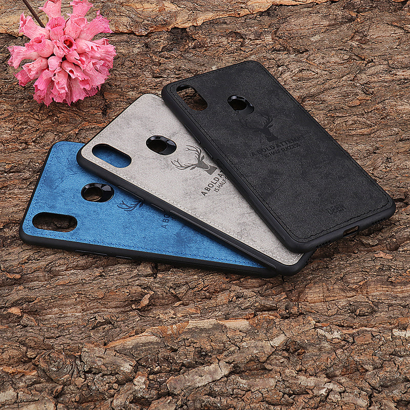 BAKEEY Deer Shockproof Cloth&TPU Protective Case For Xiaomi Mi MIX 3