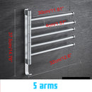 Bathroom Swivel Towel Rack Wall Mounted Heavy Duty Towel Shelf Towel Holder