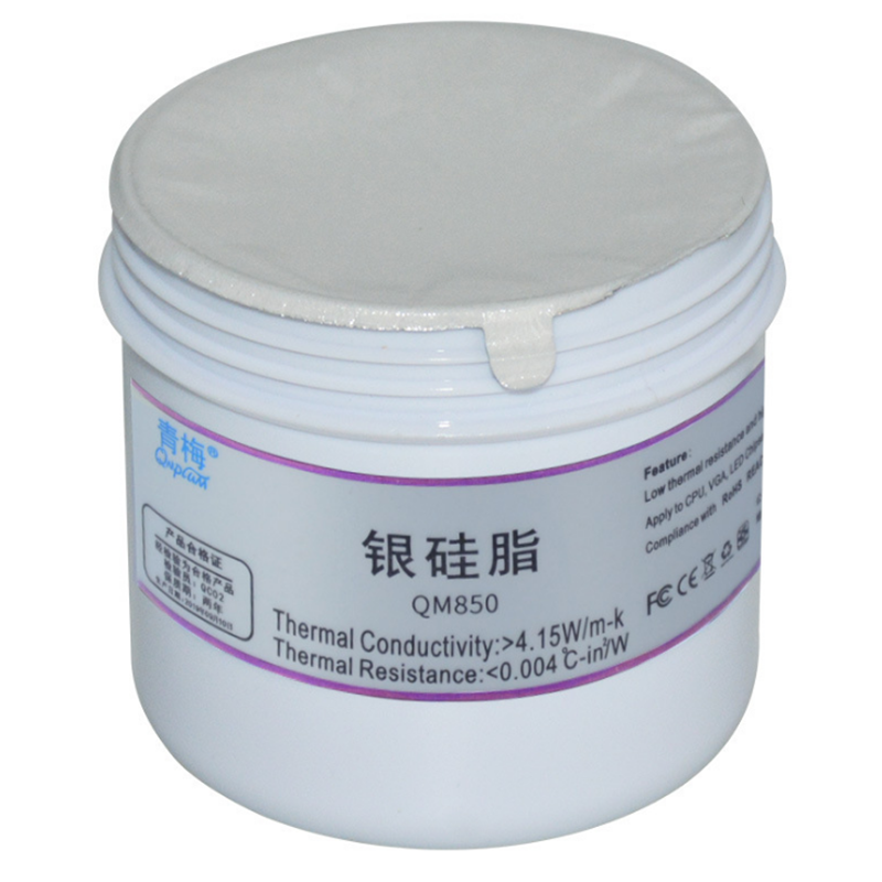 QNPLUM QM850 200g Silver Thermal Paste Grease Compound Silicone Thermal Grease Paste for CPU Cooling