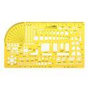 Furniture Measuring Geometric Drawing Template House Building Formwork KT Soft Plastic Ruler Stencil