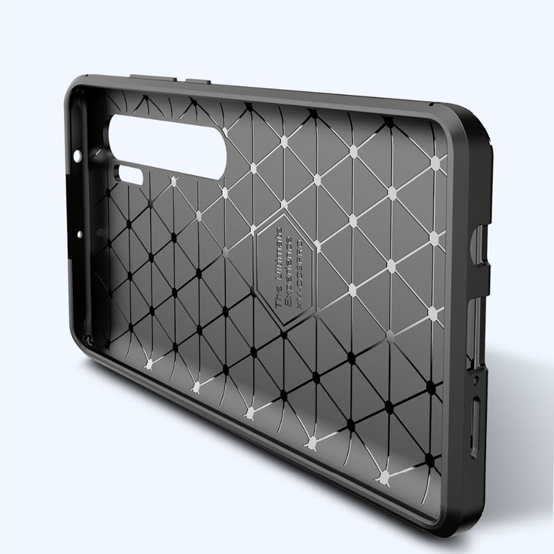 Bakeey Luxury Carbon Fiber Shockproof Silicone Protective Case for Xiaomi Mi Note 10 / Xiaomi Mi Note 10 Pro / Xiaomi Mi CC9 Pro