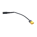 RJXHOBBY 15cm XT60 Male Bullet Connector to Female DC 5.5mm X 2.1mm Rubber Power Cable