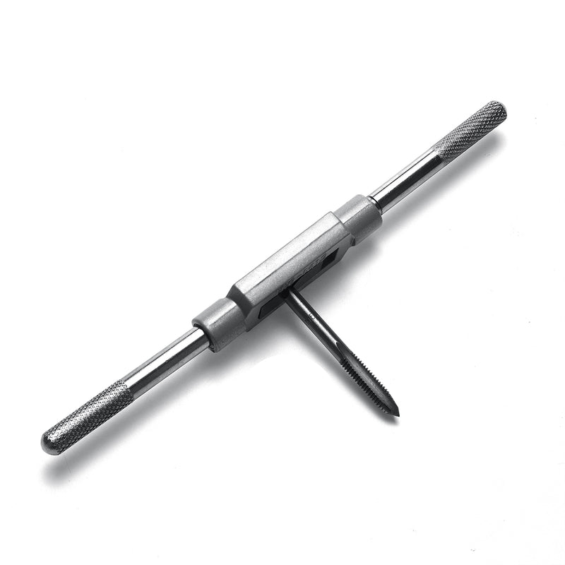 7pcs M3-M12 Screw Thread Tap With Adjustable Tap Wrench High Speed Steel Hand Tap Set