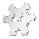 Aluminum Alloy M4 Delta Kossel Fisheye Effector 4mm Hammock Hanging Station For Dual Nozzle Extruder 3D Printer Part