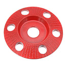 Drillpro 110mm Tungsten Carbide See Through Wood Shaping Disc Bevel Carving Disc with Hole 22mm Bore Sanding Grinder Wheel for 115 125 Angle Grinder