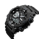 SKMEI 1228 Dual Display Multifunction Digital Quartz 50M Waterproof Chronograph LED Watch