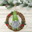 Hanging Non-Woven Hat With Heart Rattan Swedish Santa Gnome Handmade Figurine Home Ornaments Christmas Decoration Toys Table Decor