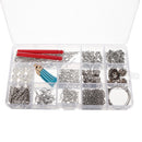 480Pcs Jewelry Making Kit DIY Earring Findings Hooks Beads Mixed Handcraft Accessories
